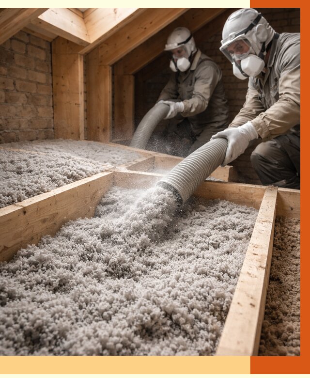 Утепление коттеджа эковатой в Реже от 2738 руб./м² — комплексная задувка и монтаж | ТепломастерРеж