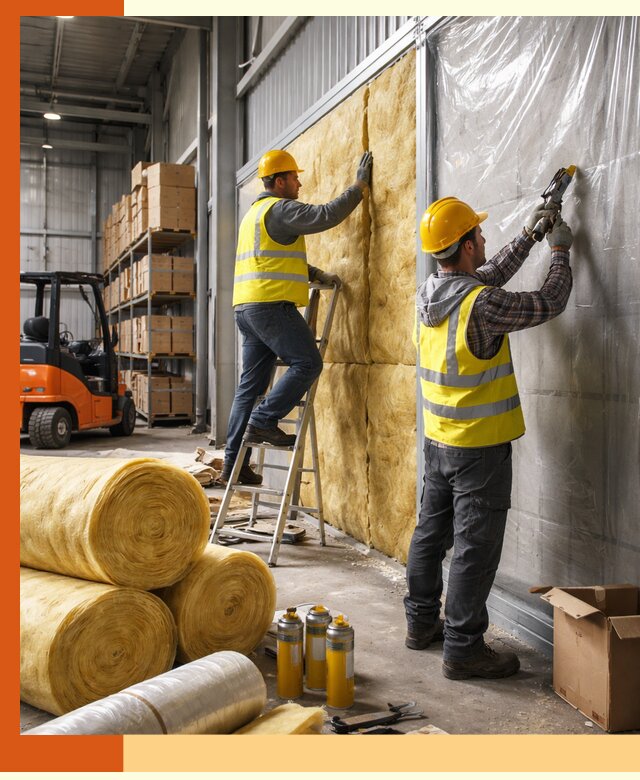 Утепление склада с техникой в Реже под ключ