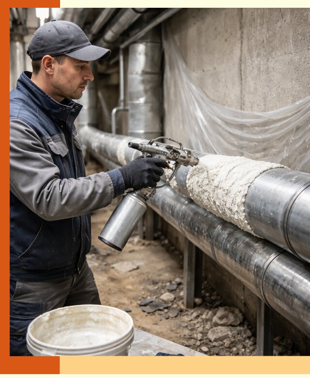 Утепление труб жидкой теплоизоляцией в Реже